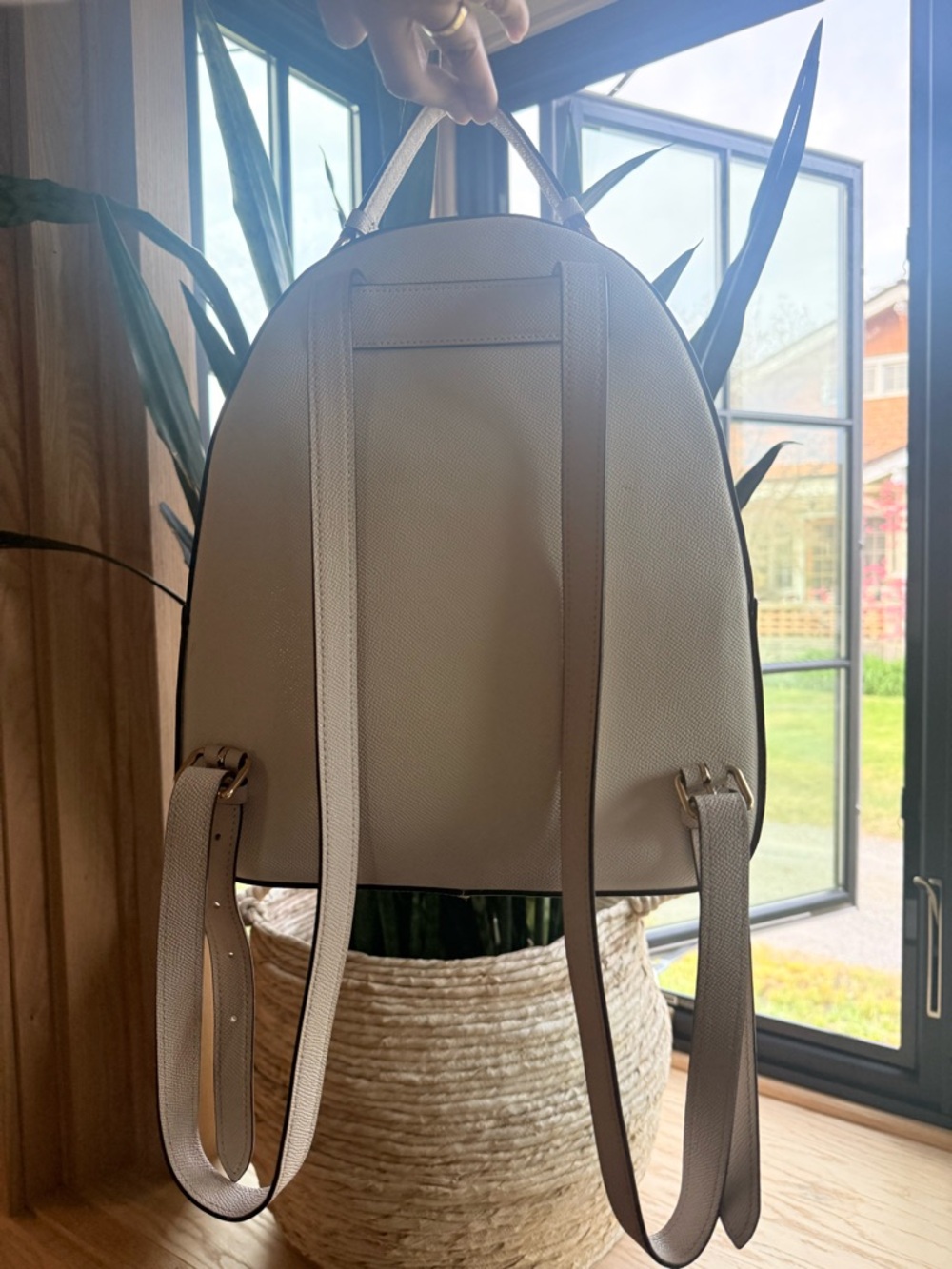 Coach Chalk Pebbled Leather Mini Backpack with Gold Hardware - Picture 3 of 6